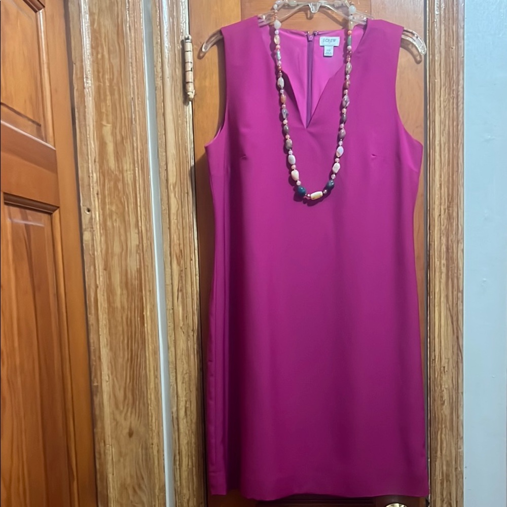 Elegant Magenta Sleeveless Dress